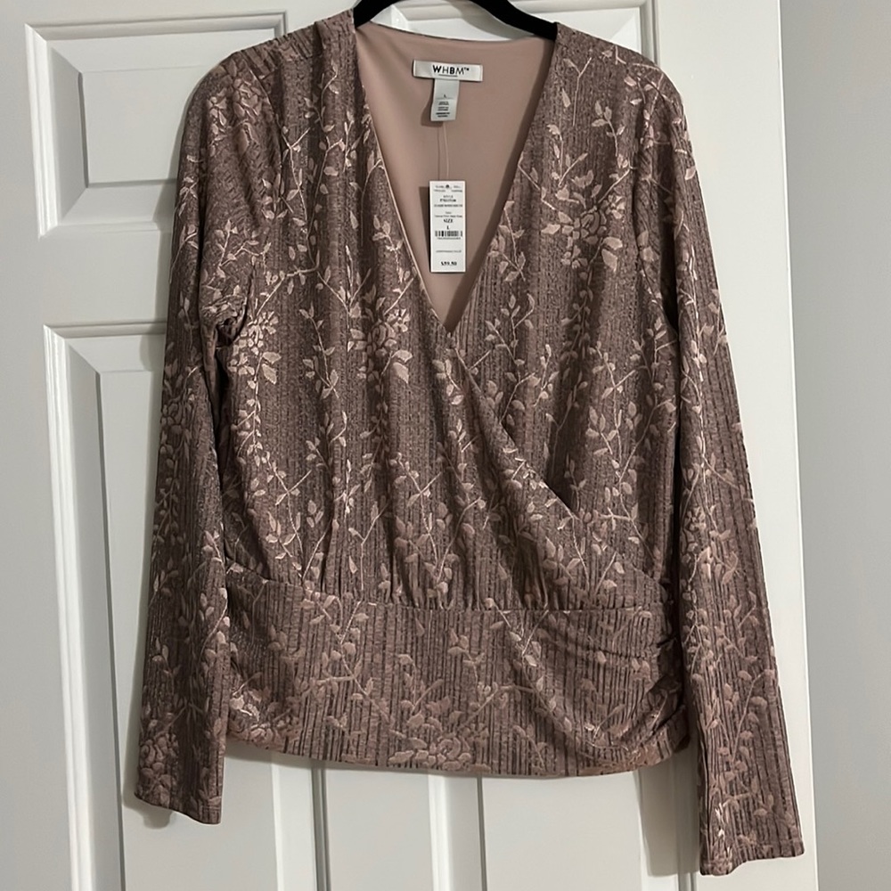 Knit top lightweight White House Black Market new with tags